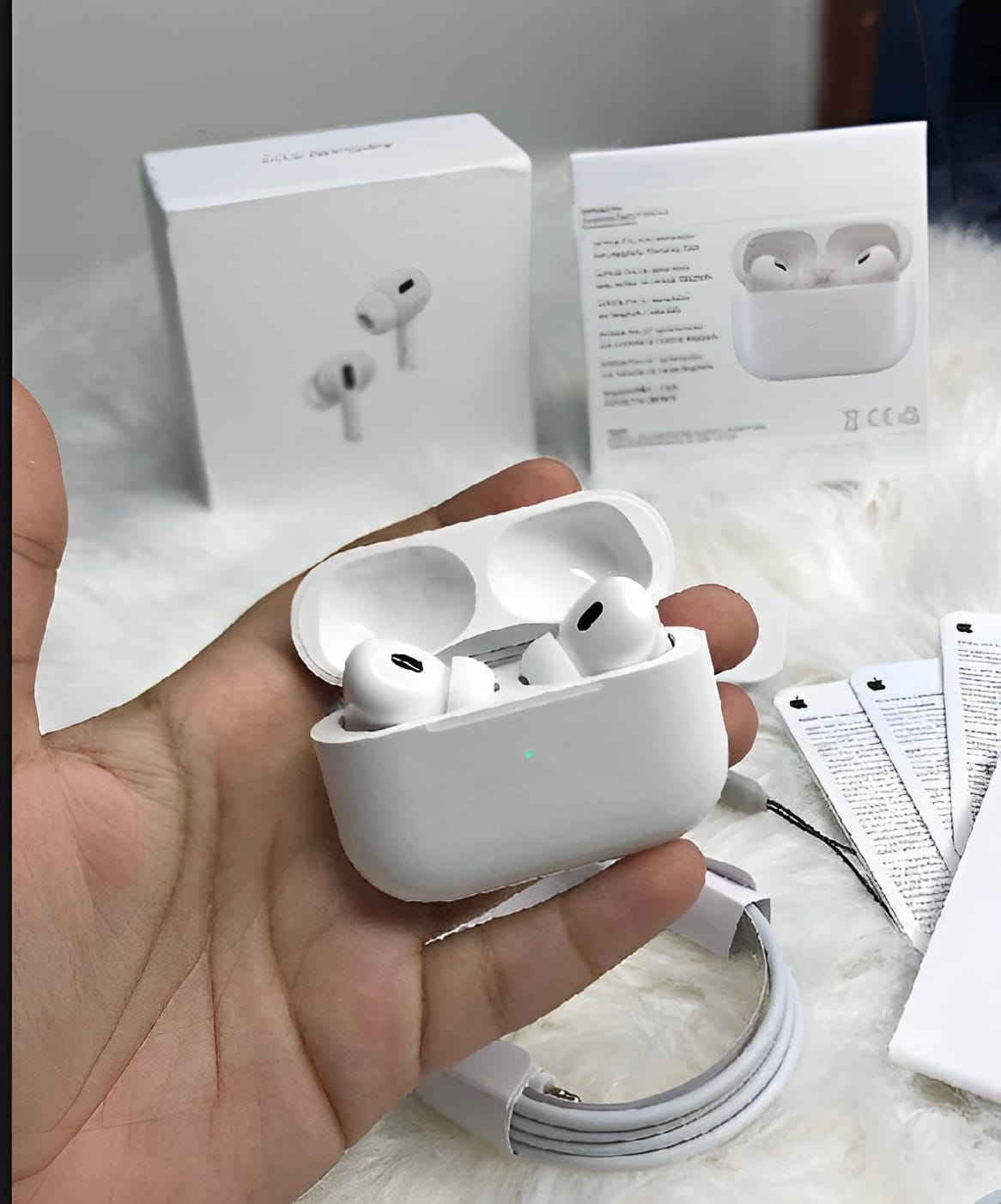 Apple AirPods Pro (2nd Gen) with MagSafe Charging Case – Enhanced Noise Cancellation & USB-C/MagSafe